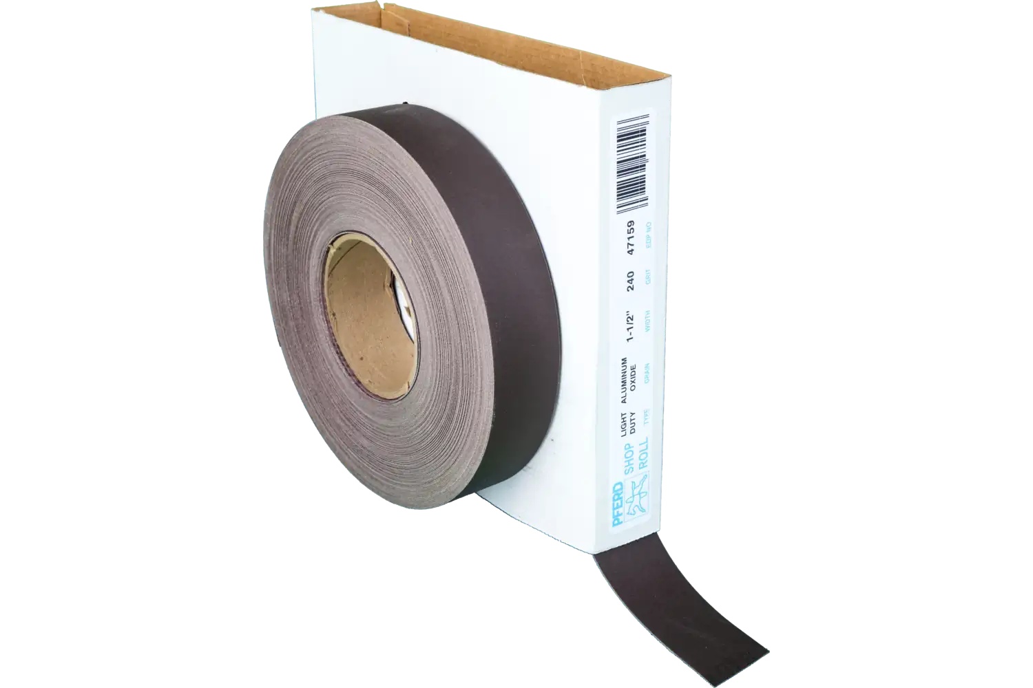 Picture of Pferd Shop Roll, Flexible Light Duty, 1-1/2" x 50 yards, 240 Grit, Aluminum oxide